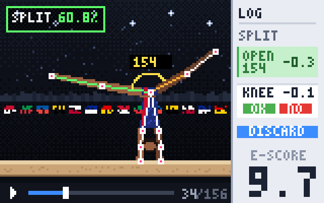Gymnastics Error Detection — pixel art